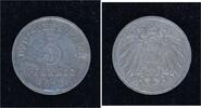 Kleinm&uuml;nzen 5 Pfennig 1915 D Vorz&uuml;glich - Stempelglanz 15,00 EUR  + 5,00 EUR frais d'envoi