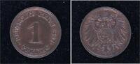 Kleinm&uuml;nzen 1 Pfennig 1897 E Vorz&uuml;glich - Stempelglanz 75,00 EUR  + 7,00 EUR frais d'envoi
