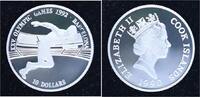Cook Islands 10 Dollars 1990 Elisabeth II. 1952-2022. Polierte Platte in... 33,00 EUR  + 5,00 EUR frais d'envoi