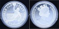 Gro&szlig;britannien-Gibraltar 1 Crown 1990 Polierte Platte in Kapsel 65,00 EUR  + 7,00 EUR frais d'envoi