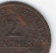 FRANCE . 2 Centimes. 1907. Fauté (du 2 au E) . Presque SUP (défaut d