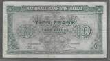 BEIGIË/BELGIEN/BELGIQUE. 10 Frank, Francs. 2 Belga. 01/02/1943. Serie: Z1 . TTB.