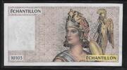 FRANCE (100 Francs) Échantillon, Testnote -ATHÉNA- 10103 . -