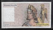 FRANCE (100 Francs) Échantillon, Testnote -ATHÉNA- 10103 . -