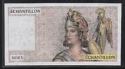 FRANCE (für 100Fr.) Échantillon, Testnote -ATHÉNA- 10103 . -