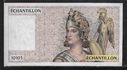 FRANCE (für 100Fr.) Échantillon, Testnote -ATHÉNA- 10103 . -