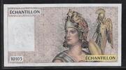 FRANCE (für 100Fr.) Échantillon, Testnote -ATHÉNA- 10103 . -
