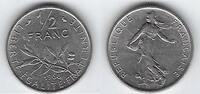 FRANCE 1/2 Franc Säerin von: Semeuse de: O.Roty . -