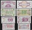 GRANDE BRETAGNE . 5, 10, 50 New Pence, 1 Pound BRITISH ARMED FORCES. Forces armées britanniques. 4 Notes . -
