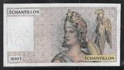 FRANCE . (Für, pour: 100 Francs Delacroix) TESTNOTE, ÉCHANTILLON . Nummer, numéro: 10103 . -