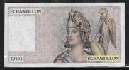 FRANCE . (Für, pour: 100 Francs Delacroix) TESTNOTE, ÉCHANTILLON . Nummer, numéro: 10103 . -