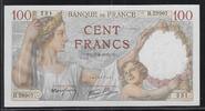 100 Francs 02/04/1942 FRANCE . SULLY. Alphabet: H.29907 . Fast NEU -1