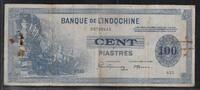INDOCHINE FRANÇAISE 100 Piastres Série: B150 . -