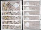 FRANCE . Geeignet für, pour 100 Francs Delacroix Échantillon, Testnote -ATHÉNA- 1250. 5 Exemplaires . -