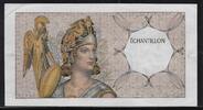 FRANCE . Geeignet für, pour 100 Francs Delacroix Échantillon, Testnote -ATHÉNA- sans numéro, ohne Nummer . -