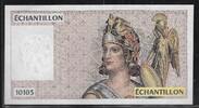 FRANCE . Geeignet für, pour 100 Francs Delacroix ÉCHANTILLON, TESTNOTE. Numéro, Nummer: 10103 . ATHÉNA . -