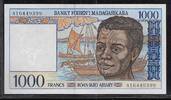 MADAGASIKARA / MADAGASCAR 1000 Francs/200 Ariary Junge Mann aus Madagaskar. Jeune homme malgache. Serie: A . -