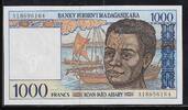 MADAGASIKARA / MADAGASCAR 1000 Francs/200 Ariary Junge Mann aus Madagaskar. Jeune homme malgache. Serie: A . -