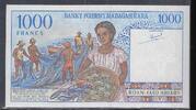 MADAGASIKARA / MADAGASCAR 1000 Francs/200 Ariary Junge Mann aus Madagaskar. Jeune homme malgache. Serie: A . -