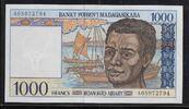MADAGASIKARA / MADAGASCAR 1000 Francs/200 Ariary Junge Mann aus Madagaskar. Jeune homme malgache. Serie: A . -