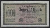DEUTSCHLAND/ALLEMAGNE 1000 Mark .Premier 'e' . Erstes 'e'. Serie: MK . Aa . -