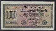DEUTSCHLAND/ALLEMAGNE 1000 Mark .Premier 'e' . Erstes 'e'. Serie: GP . Pc . -