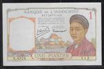 INDOCHINE/FRANCE 1 Piastre Jeune paysane. Junges Bauernmädchen. Alphabet: A.6924. -