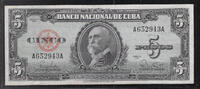 CUBA 5 Pesos Serie: A/A . -