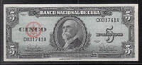 CUBA 5 Pesos Serie: C/A . -