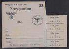 ALLEMAGNE. ELSÀSS/ ALSACE Carte de rationenment (sucre). Rappoltsweiler, Ribeauvillé . -
