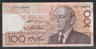 MAROC. 100 Dirhams. ROI HASSAN II . -