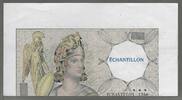 FRANCE. (Geeignet für 200 Francs Montesquieu) ÉChantillon 1250 fauté. Schnittfehler . Filigrane, Wz: ZEUS . -