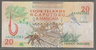 COOK ISLANDS. 20 Dollars. Serie: AAA . -