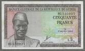 GUINÉE/GUINEA. 50 Francs. AHMED SÉKOU TOURÉ. 1er Président de la République de Guinée. Serie HG . -