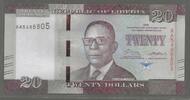 LIBERIA. 20 Dollars. Serie: AA . -