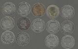 SVIZRA, SVIZZERA, SUISSE, SCHWEIZ. 5 Rappen. 12 Monnaies plus 2. Pas de doublons. Keine Duplikate . -