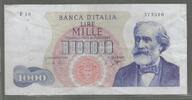 ITALIA/ITALIE. 1000 Lire. GIUSEPPE VERDI. 1° tipo, 1er type. Serie: F 16 . -