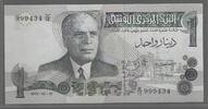 TUNISIE/TUNISIA. 1 Dinar. Président Habib Ben Ali Bourguiba. 1ER Président . Dernière, Letzte Serie: B/15. -