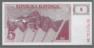 SLOVENIJA. SLOVENIA . 5 Tolarjev Serie: AG . -