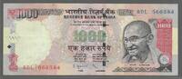 INDIA. BHARAT . 1000 Rupees. Mohandas Karamchand Gandhi. Unterdruck-Buchstabe:(R) Serie: 5BV . -