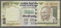 BHARAT. INDIA . 500 Rupees . Mohandas Karamchand Gandhi. Unterdruck-Buchstabe:(R) Serie: 7FB . -