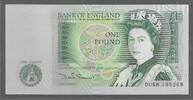 ENGLAND. ANGLETAIRE.(UK). 1 Pound. REINE ÉLISABETH II. Serie: DU68 . -