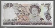 NEW ZEALAND. 1 Dollar. REINE ÉLISABETH II . Setie: AJB . -
