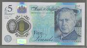 UNITED KINGDOM./GRANDE BRETAGNE. 5 Pounds. ROI CHARLES III. Sir Winston Churchill. Série: CA 16 . -