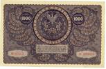 POLSKA/POLOGNE 1000 MAREK 23.8.1919 III ème série O TTB+