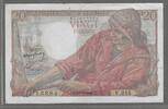 FRANCE. 20 Francs. 10/03/1949. P&Ecirc;CHEUR . Alphabet: V.215 . Sehr sch&ouml;n. 4,00 EUR  + 9,80 EUR frais d'envoi