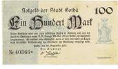 DEUTSCHLAND/ALLEMAGNE 100 MARK STADT GOTHA . -
