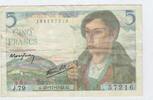 FRANCE 5 FRANCS BERGER, Schäfer. Alphabet: J.79 . -