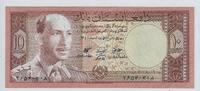 AFGHANISTAN. 10 AFGHANIS. könig, Roi Muhammad Zahir . -