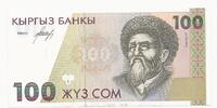 Kyrgistan / Kyrgystan 100 Com (Som) TOKTOGUL SATYLGANOV. Poète. Dichter . Série: AA . -
